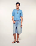 BLUE ROUND NECK TEES