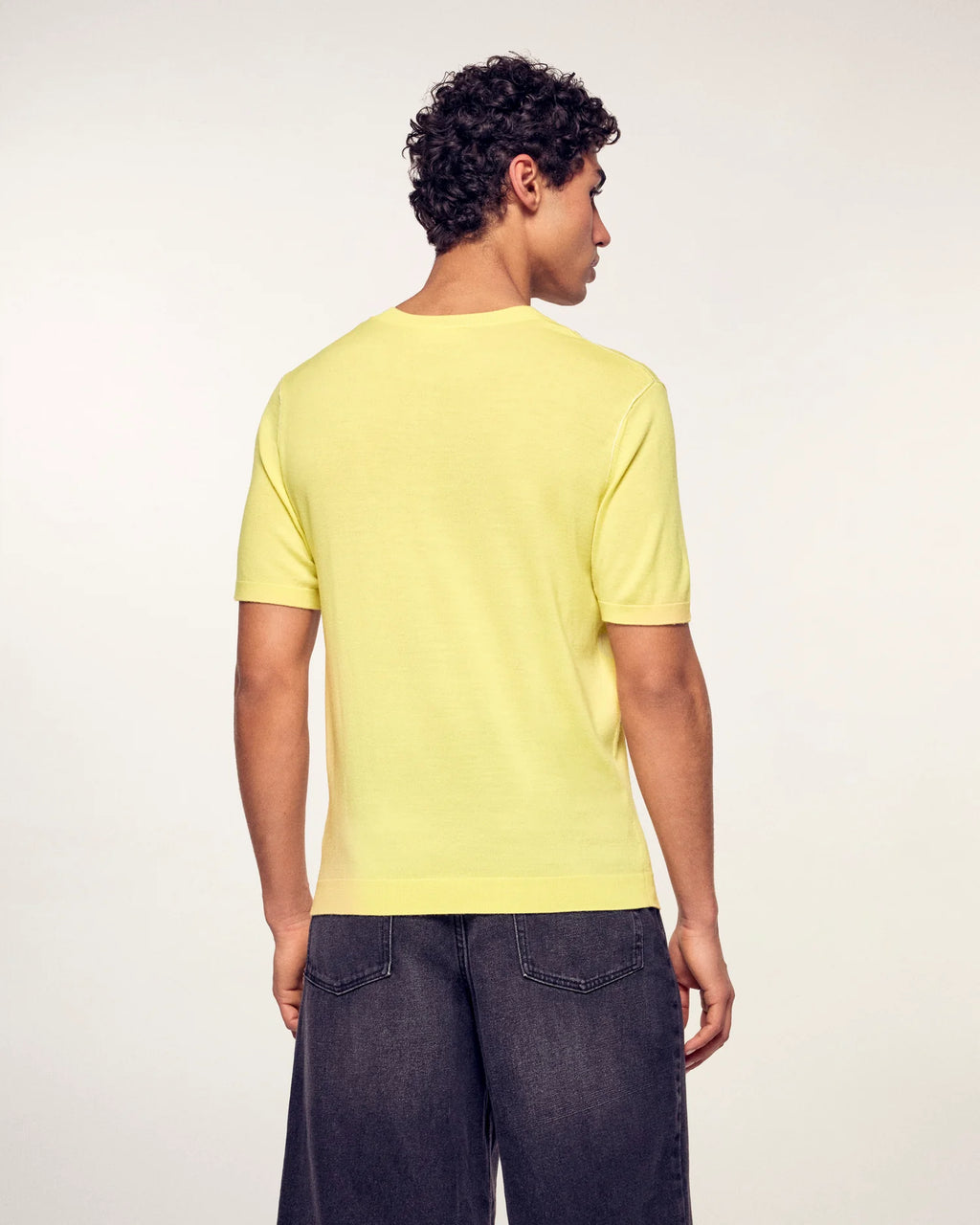 YELLOW ROUND NECK TEES