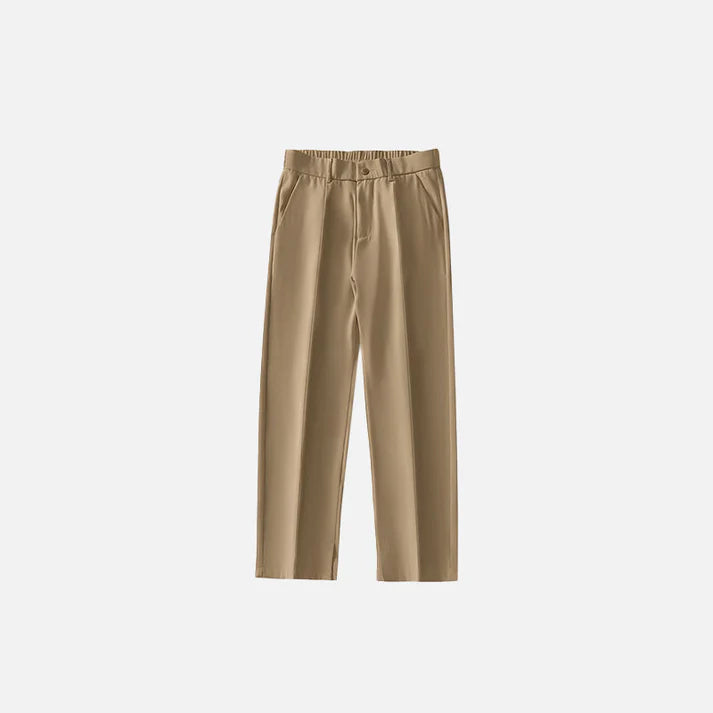 STRAIGHT BROWN TROUSERS