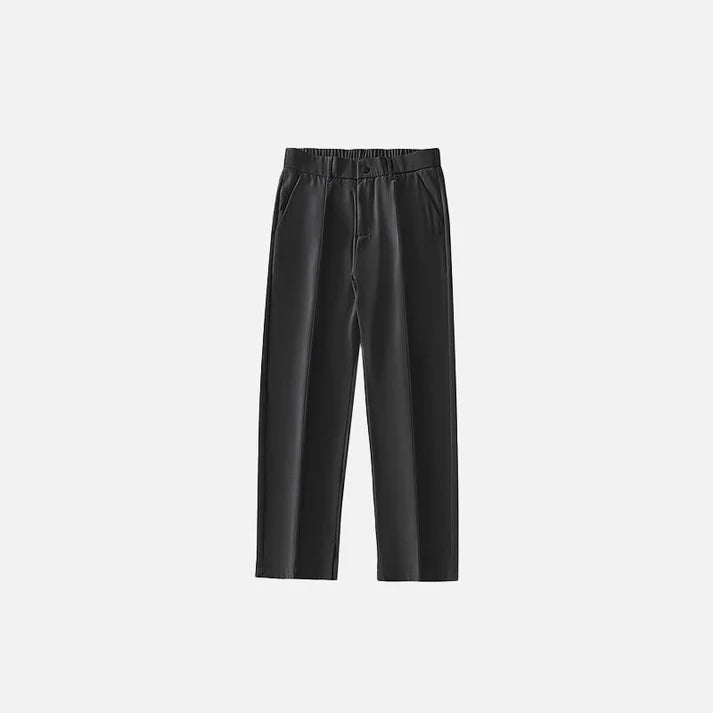 STRAIGHT BLACK TROUSERS