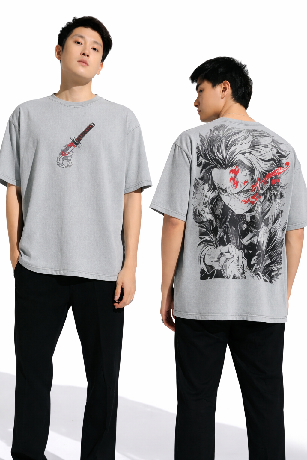 ACID WASH DROP SHOULDER ANIME EDITION