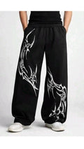 BAGGY PRINTED TROUSER BLACK KNIGHT