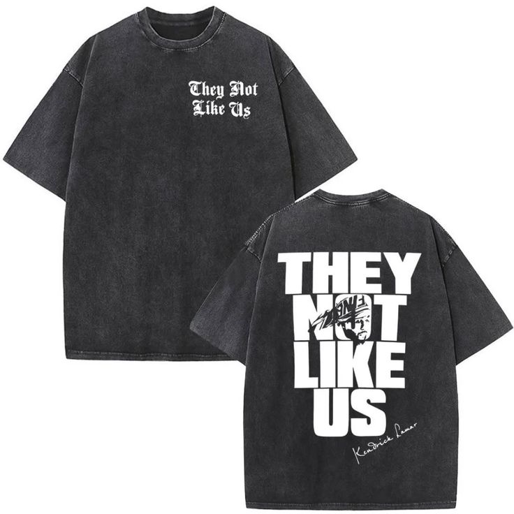 ACID WASH DROP SHOULDER THEY NO LIKE US