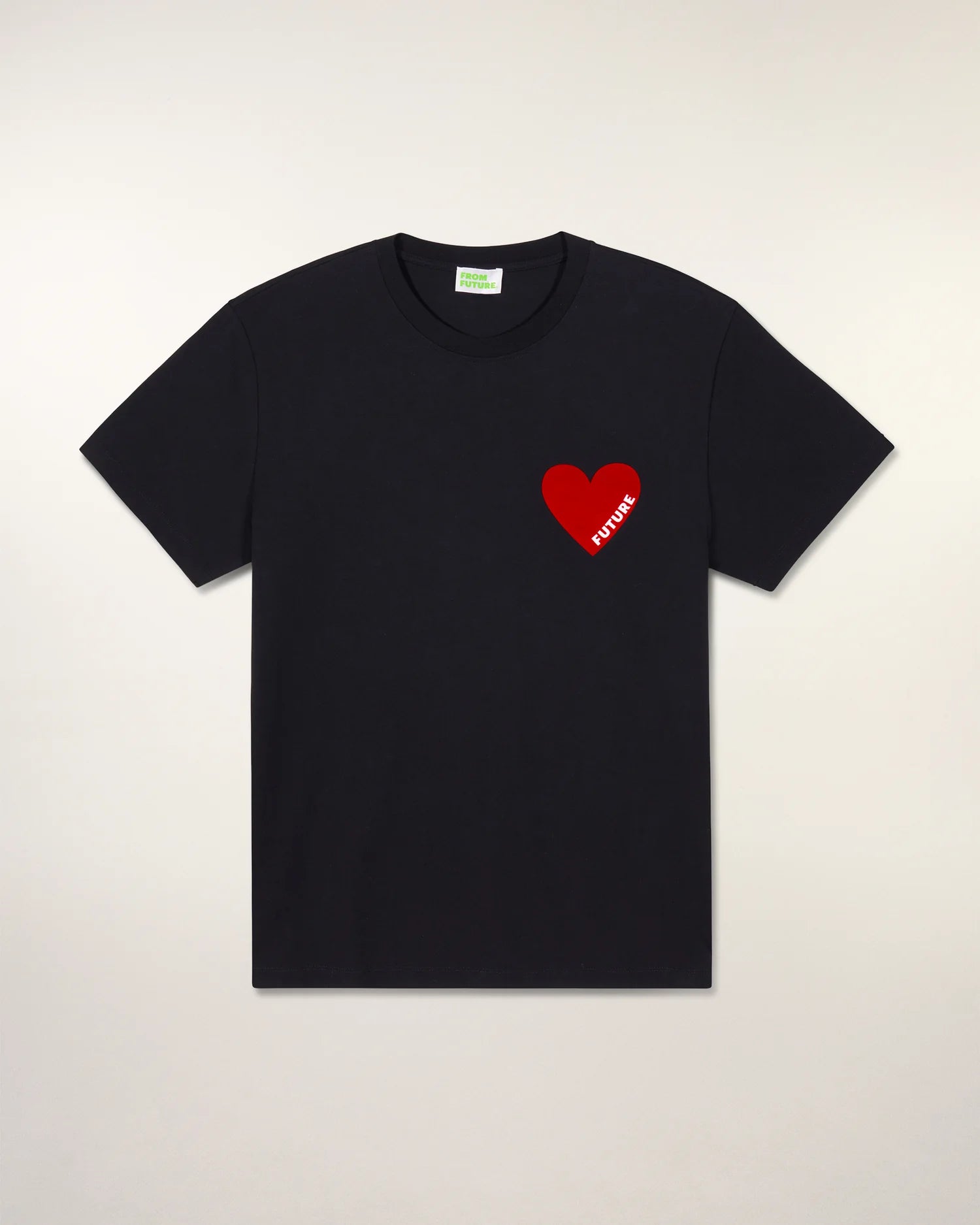 HEART ROUND NECK BLUE TEES