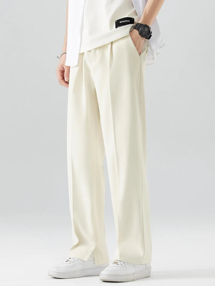 STRAIGHT WHITE TROUSERS