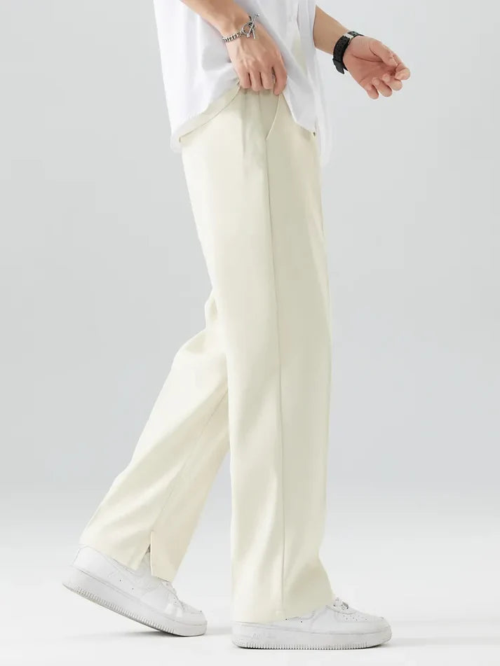 STRAIGHT WHITE TROUSERS