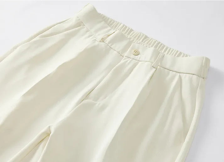 STRAIGHT WHITE TROUSERS