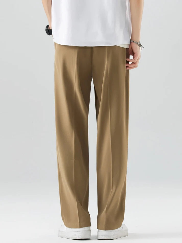STRAIGHT BROWN TROUSERS