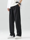 STRAIGHT BLACK TROUSERS