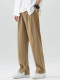 STRAIGHT BROWN TROUSERS