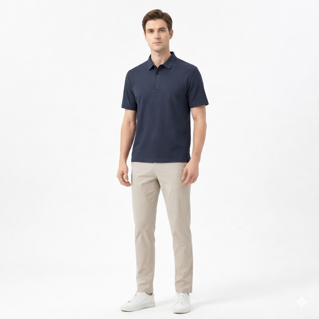 MEN's POLO TEES DARK BLUE
