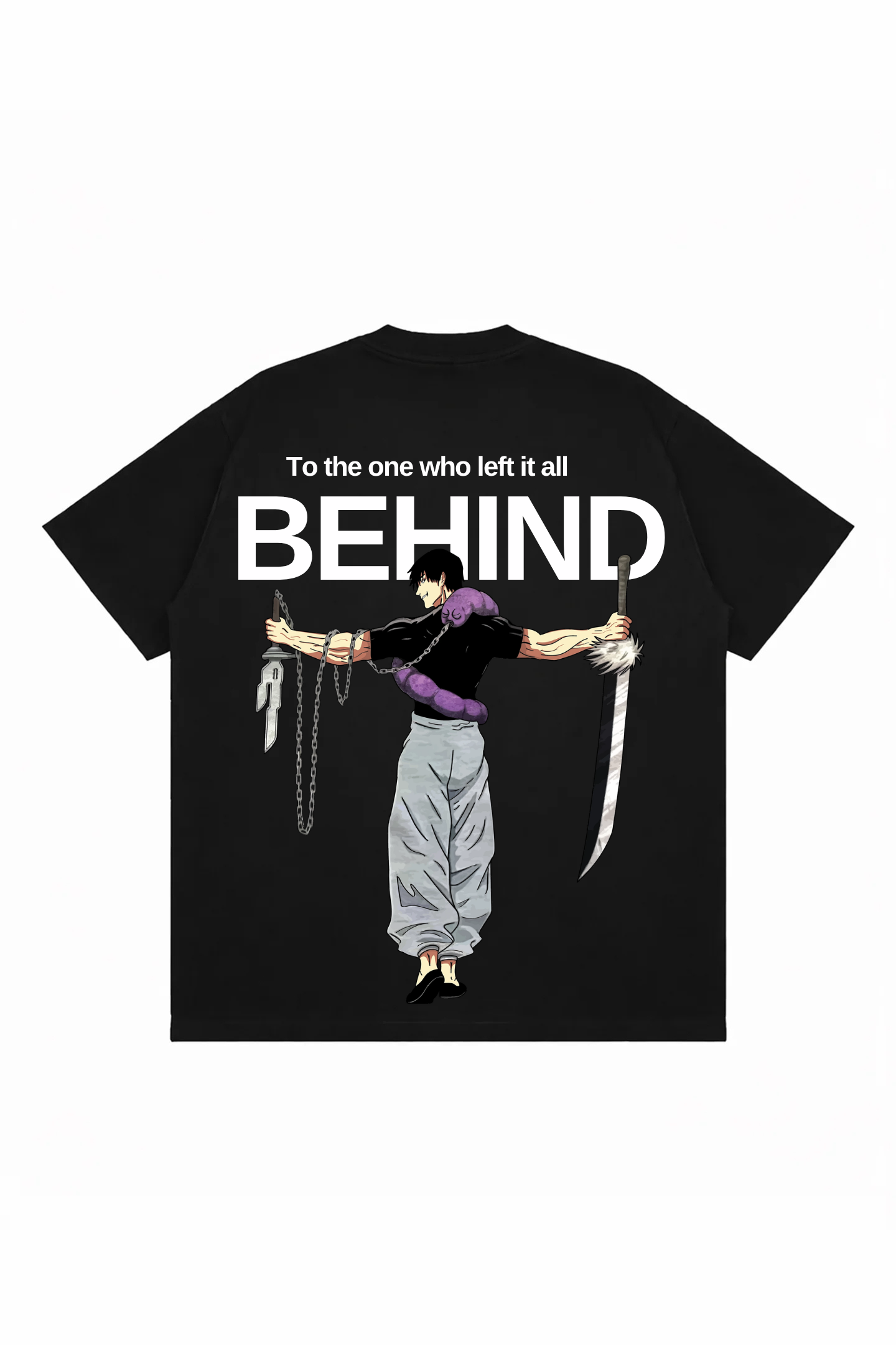 DROP SHOULDER TEE BEHIND