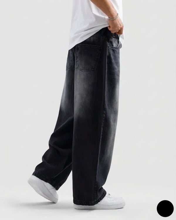 ASH GREY BAGGY JEANS