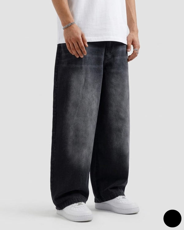 ASH GREY BAGGY JEANS